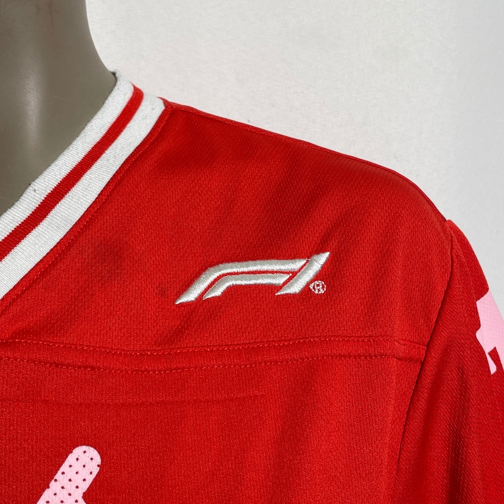 Formula 1 F1 Racing Division Hybrid Apparel Red Pit Crew Jersey Women's MEDIUM - Picture 3 of 12
